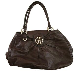 Hugo Boss Brown Leather Top Handle Bag